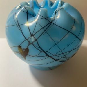 Fenton Hanging Heart small vase